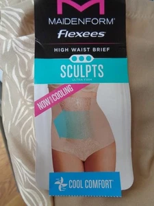 Maidenform Flexees High Waist Brief Panty Sculpts Shapewear 2XL 18-20 NWT - Picture 1 of 3