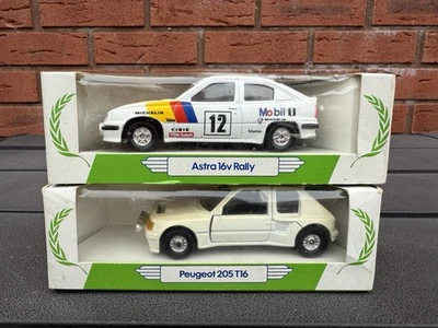 Corgi Vauxhall Astra 16v Rally & Peugeot 205 T16 In Original Boxes - Retro 1989 - Image 1 of 4