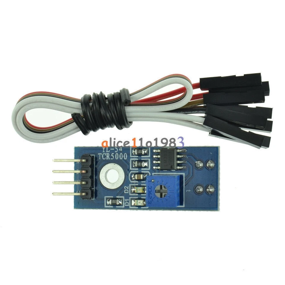 Interruptor fotoeléctrico reflectante infrarrojo barrera IR línea sensor de pista TCRT5000L - Imagen 1 de 1