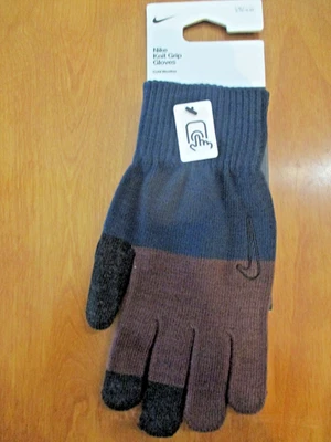 NWT NIKE MENS KNIT GRIP COLD WEATHER GLOVES SIZE L/XL TOUCH SCREEN - image 1 of 4