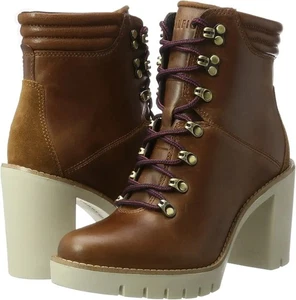 Tommy Holfiger Boots Stiefelette Schnürstiefelette Gr. 38 In Braun Super Zustand - Bild 1 von 7