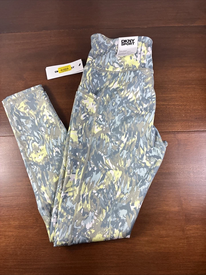 Leggings ajustados DKNY Sport cintura alta 7/8 Dillards transpirables talla pequeña nuevos con etiquetas Foto 1 de 4