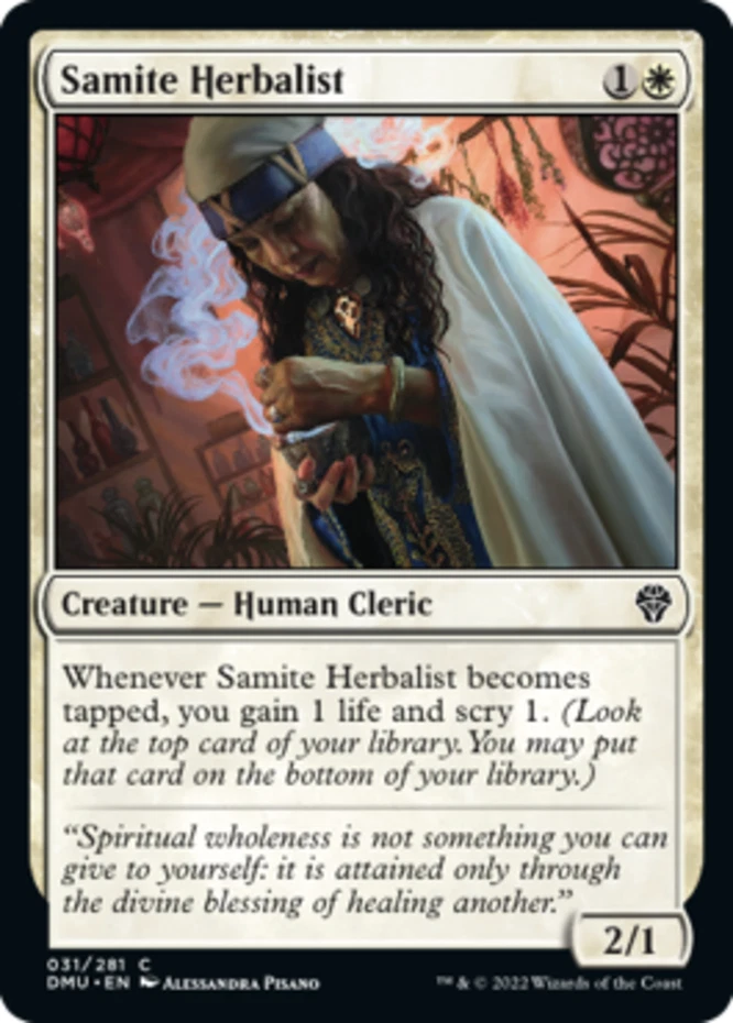 x1 Samite Herbalist - Dominaria United - NM - MTG - Image 1 of 1
