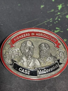VINTAGE 1990 “Pioneers In Agriculture Case McCormick” #22 Of 5000 BELT BUCKLE - Picture 1 of 17
