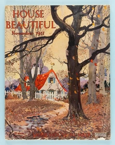Vintage HOUSE BEAUTIFUL Magazine November 1922 Cover Artist Maurice Day - Picture 1 of 22