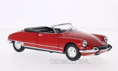 1:24 Welly Citroen DS 19 Cabriolet Red Open WE22506CR Modellino - Immagine 1 di 2