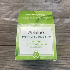 Aveeno Positively Radiant Overnight Facial Moisturizer 1.7 Ounce 1.7oz Rare HTF - Picture 1 of 7