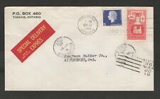 CANADA POST SPECIAL DELIVERY EXPRES LABEL/ETIQUETTE - SD - 8/23-10-61 ON COVER