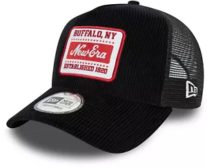 New Era Buffalo NY Patch Black Cord Trucker Cap - Picture 1 of 6
