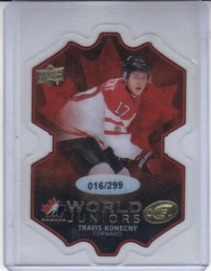 TRAVIS KONECNY 2016-17 UPPER DECK ICE WORLD JUNIORS #016/299 #WJ-TK FLYERS - Picture 1 of 1