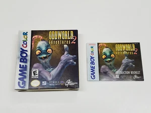 Oddworld Adventures 2 Authentic Nintendo Game Boy Color Box & Manual * - Picture 1 of 20