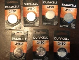 7 DuracelL 2450 3V Coin Cell Lithium Button Battery  Exp 2032 - Picture 1 of 3