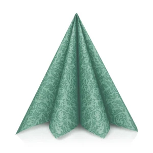 Airlaid Serviette Ornaments in Eukalyptus, 40 x 40 cm, 50 Stück - Bild 1 von 6