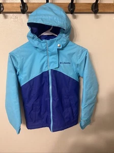 Kids Columbia Coat Blue Size Small 7/8 - Picture 1 of 6