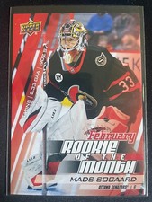 Mads Sogaard 2022-23 UD Game Dated Moments Rookie of the Month SP RC #R-5   /599