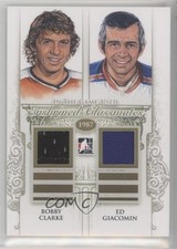 2013 In the Game-Used Enshrined Classmates Gold /10 Bobby Clarke Ed Giacomin HOF