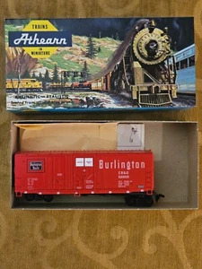 HO Athearn Trains in Miniature Blue Box 2091 Burlington 40 FT Grainloading Box - Picture 1 of 2