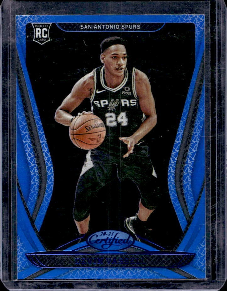 2020-21 Certified Devin Vassell Mirror Blue Rookie Card RC #190 Spurs