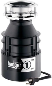 Garbage Disposal InSinkErator 1/3 HP Continuous Feed Power Cord Rapidly Grinds - Picture 1 of 4