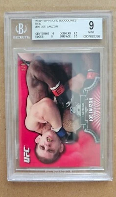 2012 Topps UFC Bloodlines Red Ruby - Joe Lauzon #3/8 #96 - Image 1 of 2
