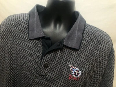 Tennessee Titans Polo Shirt Mens XL NFL Blue Plaid Golf sz XL S/S Lee Sports - Image 1 of 4