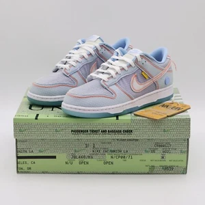 DJ9649-400 Nike Dunk Low Union Blue Passport Pack Argon Hyper Royal (Men's) - Picture 1 of 11