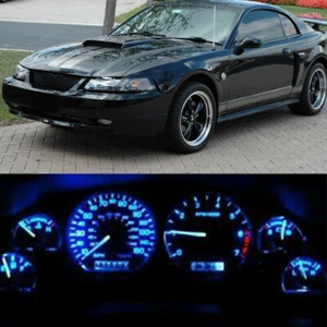 Blue Instrument Cluster Gauge + Climate Control LED for Ford Mustang 2000-2003 - Picture 1 of 5