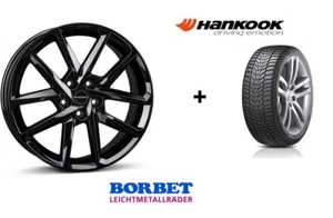 Winterräder Skoda Elroq 85 4x Borbet N black Felgen Hankook W330A Winterreifen - Bild 1 von 1