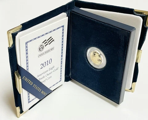 2010-W 1/10th oz Proof American Gold Eagle All Original Box And COA From Mint Cover