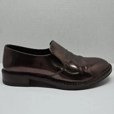Mocasines Brunello Cucinelli Mujer Bronce Cuero Metálico Talla EU 37.5 US 7.5 Foto 1 de 4