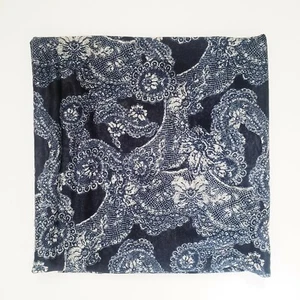 Cotton Sheer Fabric sewing quilting clothing Blue Paisley 1 to 2.5 Yards Unused - Picture 1 of 4