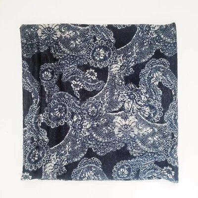 Cotton Sheer Fabric sewing quilting clothing Blue Paisley 1 to 2.5 Yards Unused - Image 1 of 4