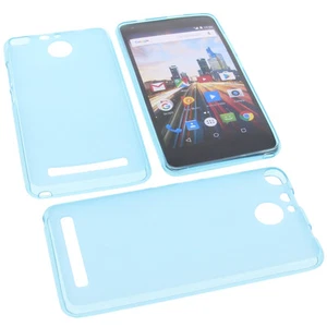 Tasche für Archos 50f Helium Handytasche Schutz Hülle TPU Gummi Case Blau - Zdjęcie 1 z 5