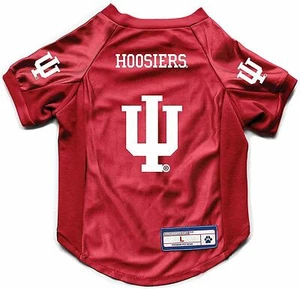 JERSEY ELÁSTICO DE LUJO INDIANA HOOSIERS PERRO GATO XS PEQUEÑO MEDIANO GRANDE XL GRANDE - Imagen 1 de 2