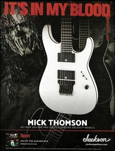 Anuncio de anuncio de guitarra Slipknot Mick Thomson Signature Jackson EE. UU. Pro Soloist - Imagen 1 de 3