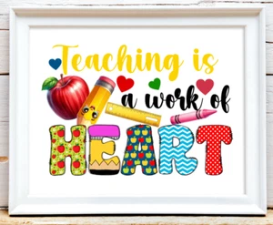 Lehrer Wandbild Kunstdruck, Lehrer Wertschätzung Kunstdruck, Wandkunstdruck #49 - Bild 1 von 2