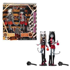 Monster High Boo-Riginal Creeproduction Meowlody & Purrsephone Bambole in Mano! - Foto 1 di 9
