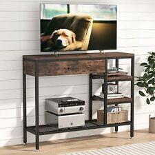Tribesigns Console Table Tv Stand w/ Large Drawer & 3 Tier Shelf for Living Room
