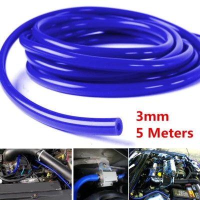 3mm Silicone Vacuum Hose Tube Car Air Water Coolant Oil Turbo Silicon Tubing 5M - Image 1 of 4