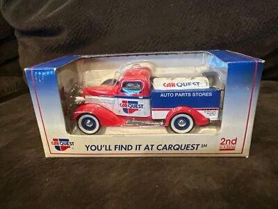 Car Quest 1936 Dodge Tanker Truck Die Cast Metal Lockable Coin Bank NIB - Image 1 of 4