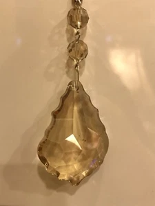 Chandelier Crystal Prism Drop Champagne Color With Magnet Lock - Picture 1 of 9