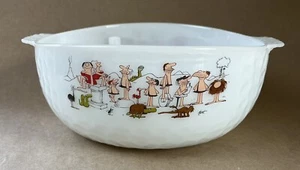 Anchor Hocking Fire King BC Comics Johnny Hart Caveman Serving Bowl 9" - Picture 1 of 7