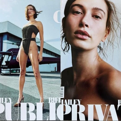 HAILEY BIEBER D Magazine October 2023 2x Bundle October 2023 A3 New SEALED - Image 1 of 4