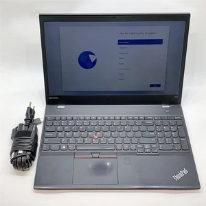 Lenovo ThinkPad T570 Laptop i7 6600U 2.6GHZ 15.6" FHD 16GB 256GB NVMe Windows 11 - Picture 1 of 9