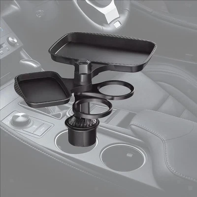 Car Cup Holder Expander Tray Versatile 360° Rotating - image 1 of 4