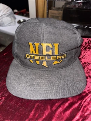 Vintage Pittsburgh Steelers Hat Osfm Black SnapBack - Image 1 of 4