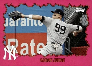 2023 Topps Throwback Thursday Pink #115 Aaron Judge '90 RoboCop 2 /5 - NM-MT - Picture 1 of 2