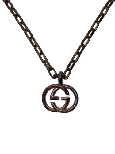GUCCI SV925 Collana Argento con Top Uomo 503FI Incastro AG925 Usata