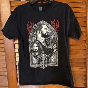 Camisa de Lucha Seth Rollins For the Greater Good Med WWE Auténtica Negra M - Imagen 1 de 5