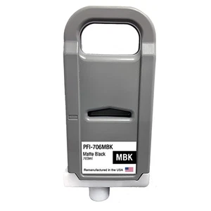 Compatible Ink Cartridge For Canon PFI-706 700ml Matte Black-USA - Afbeelding 1 van 2